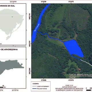 Mapa Do Estado Do Rio Grande Do Sul Destaque Para O Munic Pio De