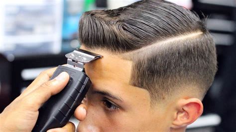 Comb Over Hairstyle Fade