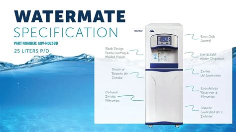 WaterMate 25 Liter Atmospheric Harvesting System By AQV