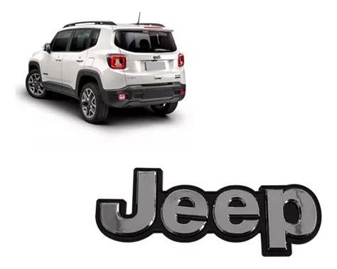 Emblema Jeep Renegade Letreiro Traseiro Parcelamento Sem Juros