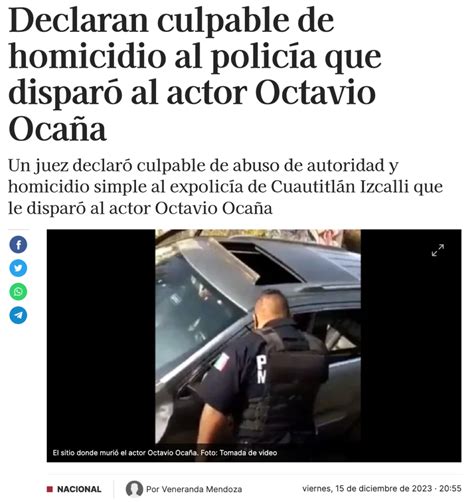 Caso Octavio Oca A Polic A Es Declarado Culpable Por Asesinato En