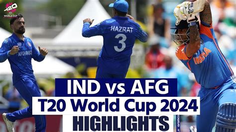 India Vs Afghanistan T20 World Cup Highlights IND Vs AFG T20 World Cup