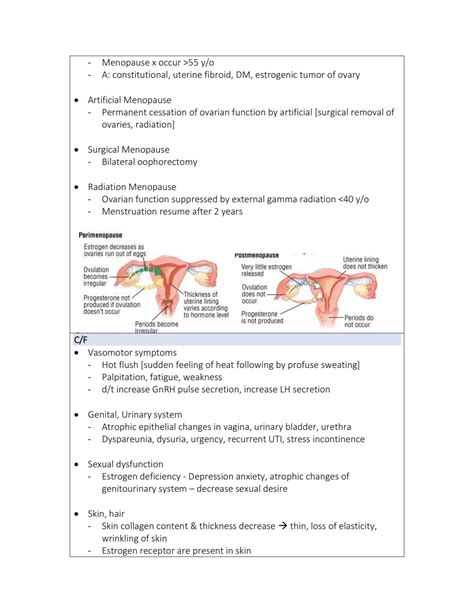 Amenorrhea, Contraception, Menopause | MOBG 6355 - Obstetrics ...