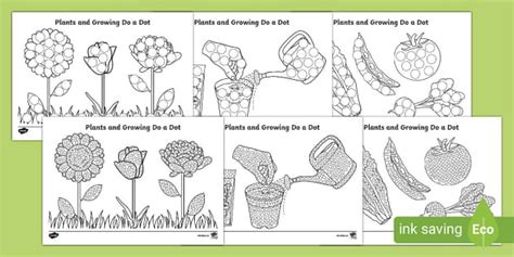 Plants And Growing Do A Dot Activity Twinkl Teacher Made