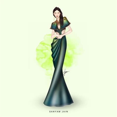 Digital Fashion Illustrations By Sanyam Jain Learn How To Design A