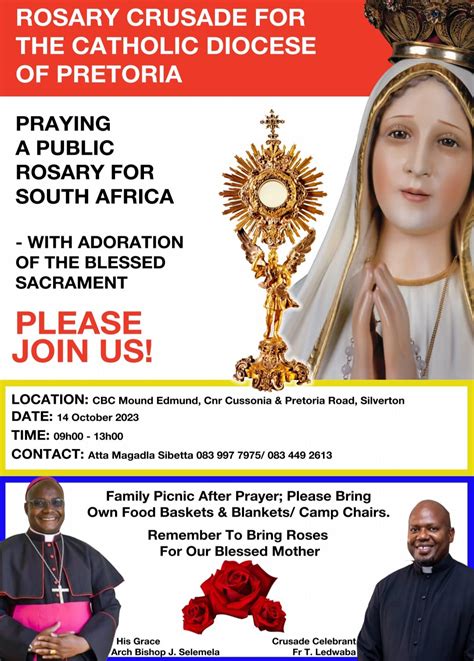 Rosary Crusade For The Catholic Diocese Of Pretoria Cathedral Of The