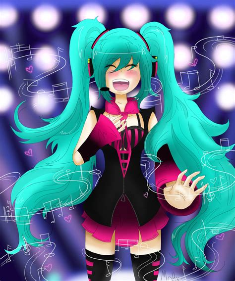 Hatsune Miku Singing from the heart by Mohxi on DeviantArt