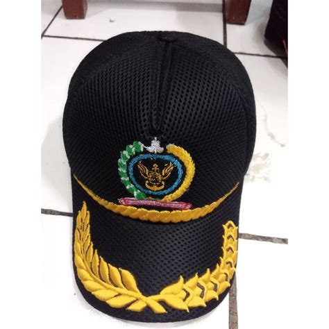 Jual Topi Jaring Hitam Logo Pepabri Free Bordir Nama Indonesia Shopee