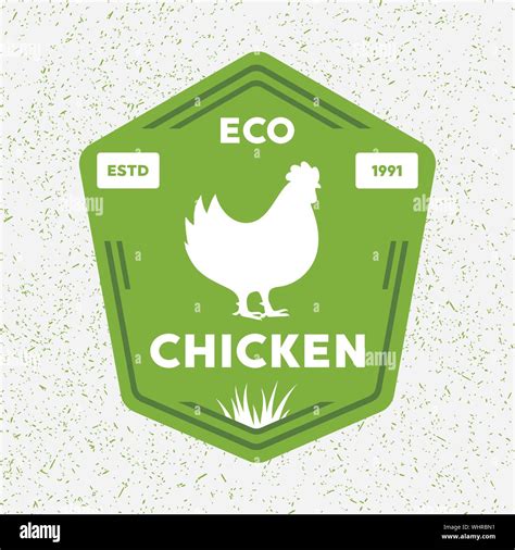 Premium Chicken Logo Labels Badges And Design Elements Retro Organic Style Vector