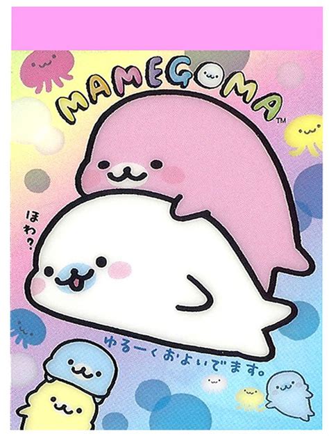 San X Mamegoma Rainbow Swim Mini Memo Pad Kawaii School Supplies