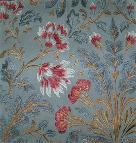 COLEFAX FOWLER WILLIAM Morris Inspired Embroidered Linen Etsy