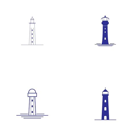 Premium Vector Lighthouse Logo Icon Vector Template