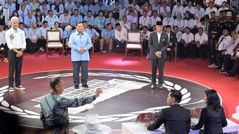 Calon presiden Indonesia sertai debat kempen Pemilu 2024