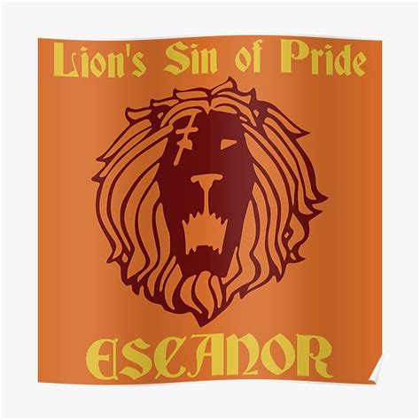 Lions Sin Of Pride Posters Redbubble