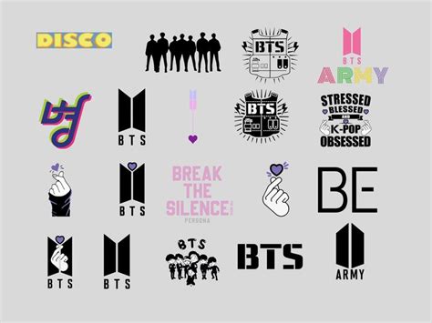 600 BTS Svg Bundle Bts Png Kpop Svg Files For Cricut 21 Bts Bts