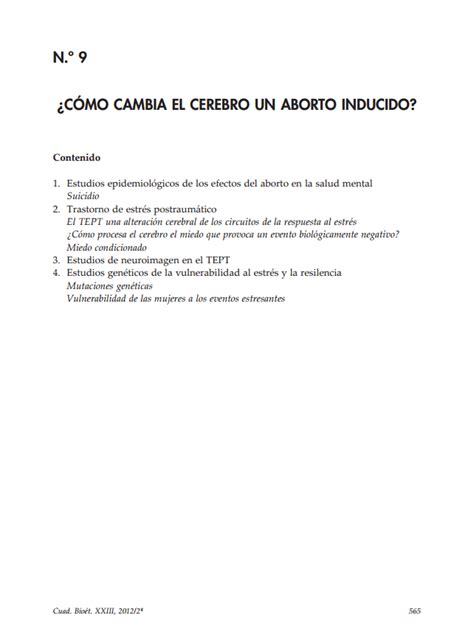 C Mo Cambia El Cerebro Un Aborto Inducido Fundaci N Redmadre