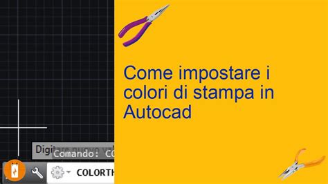 Come Impostare I Colori Di Stampa In Autocad Youtube