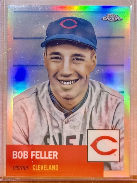 2022 Topps Chrome Platinum Anniversary Refractor Bob Feller 383