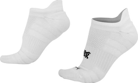 Meia Curta Para Corrida Hupi Running Pro Invis Vel Branco Branco