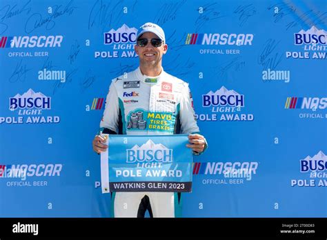 Denny Hamlin Fahrer Der Nascar Cup Series Gewinnt Den Busch