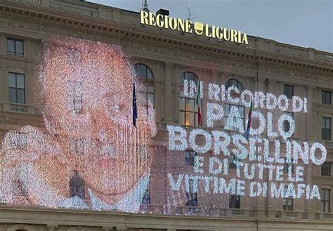 Paolo Borsellino La Regione Liguria Ricorda Il Giudice Ucciso Dalla