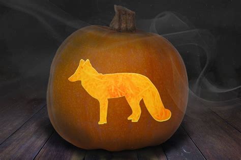 Fox Pumpkin Carving Stencil Printable - Etsy