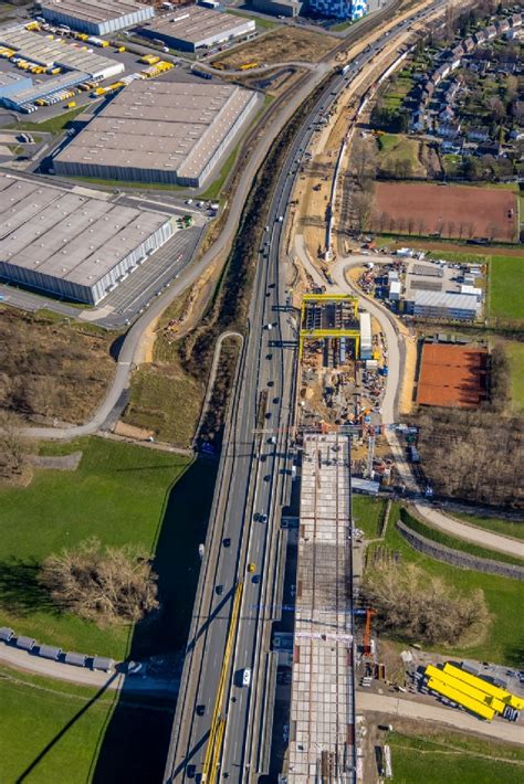 Luftbild Duisburg Baustelle Zum Sanierung Und Instandsetzung Des