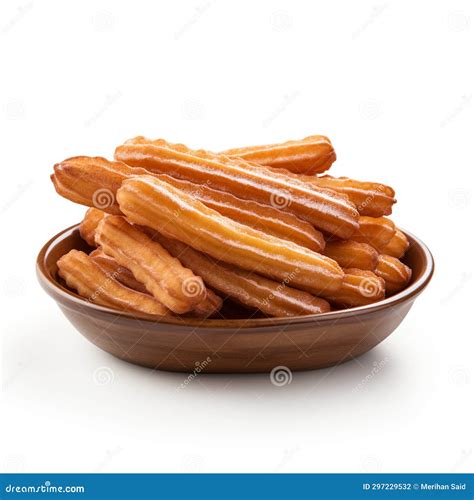 Churros Isolated On White Background Ai Generative Stock Photo Image