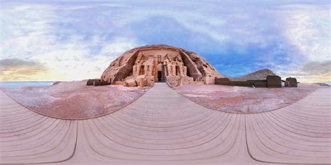 El Gran Templo De Ramesses Ii En Abu Simbel En 360 Vr Imagen De Archivo