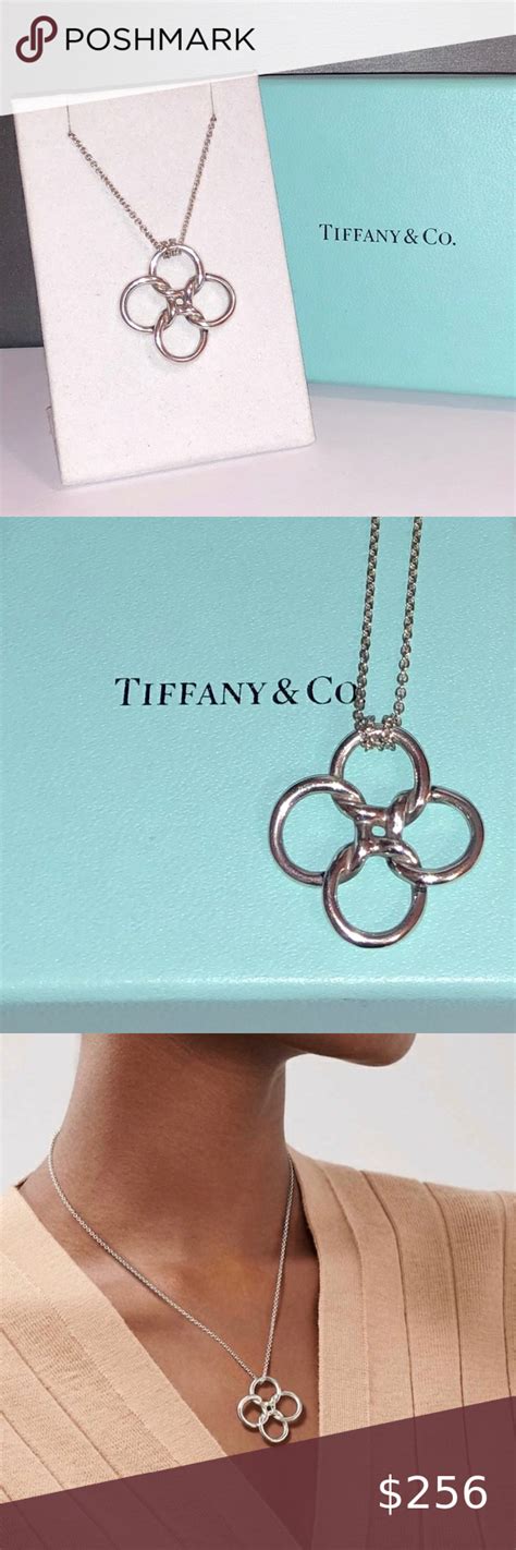 Tiffany And Co Large Quadrifoglio Pendant Necklace Tiffany And Co Sterling Silver Pendants Necklace