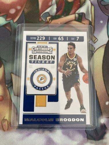 Panini Contenders Basketball Malcolm Brogdon Indiana Pacers