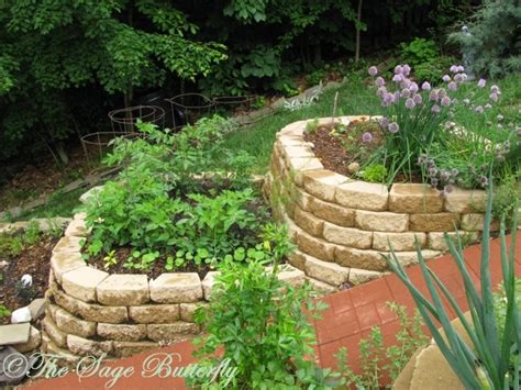 The Sage Butterfly How We Built Our Tiered Raised Bed Vegetable Garden