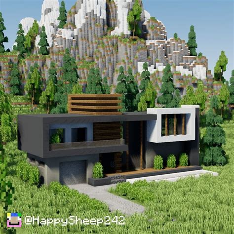 Minecraft Modern House! | Casas minecraft, Projetos minecraft, Construção de minecraft