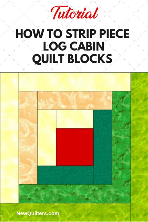 Log Cabin Quilt Block Atelier Yuwa Ciao Jp