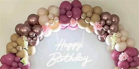 Happy Birthday Themed Balloon Ring Decor Premium Decor In Bangalore