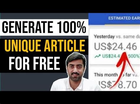 Free Best Unique Article Generator How To Generate Unique