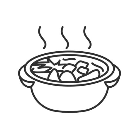 Hot Hot Soup Pot Pot Of Food Pot Of Soup Soup Vegetable Icon