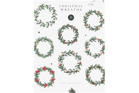 Watercolor Christmas Aesthetics Set By Madiwaso Art Thehungryjpeg