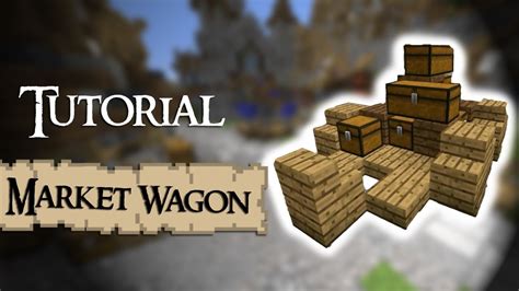 Minecraft Tutorial How To Build Medieval Market Wagons Youtube