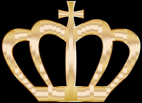 Gold Crown Silhouette - Openclipart