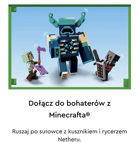 Lego Minecraft 21246 Bitwa w mrocznej głębi | Piastów | Kup teraz na ...