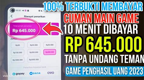 TERBUKTI MAIN GAME 10 MENIT DIBAYAR 645 RIBU GRATIS APK GAME