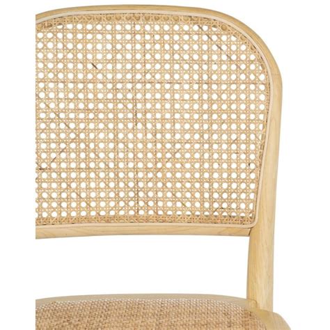 Chaise Bistro En Bois D Orme Naturel Rotin Tallia