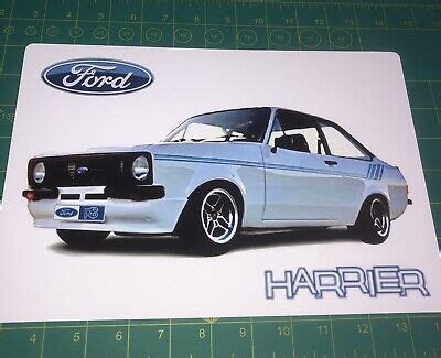 Ford Mk2 Escort Harrier Metal Tin Sign A4 Size Retro Garage Old Skool