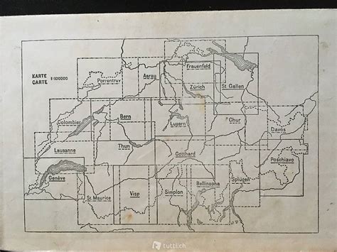 Topografische Karten Der Schweiz Cantone Zurigo Tutti Ch