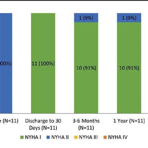 New York Heart Association Nyha Classification Over Time Values In Download Scientific