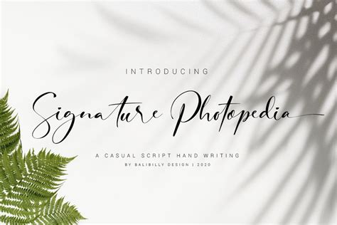 Descargar Fuente Signature Photopedia Gratis En Ifont