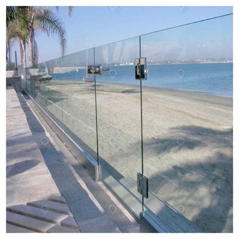 Prima Customizable Aluminum Alloy U Channel Glass Railings Newly