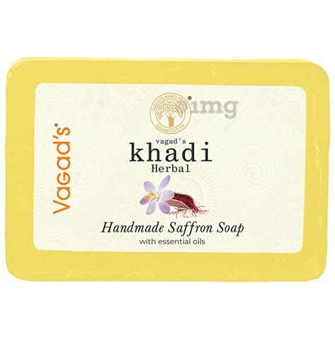 Vagad S Khadi Herbal Handmade Soap Saffron Soap Buy Packet Of 125 0 Gm Soap At Best Price In