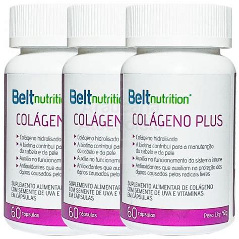 Kit Unidades Col Geno Plus Rugas Vitaminas Belt Nutrition Col Geno